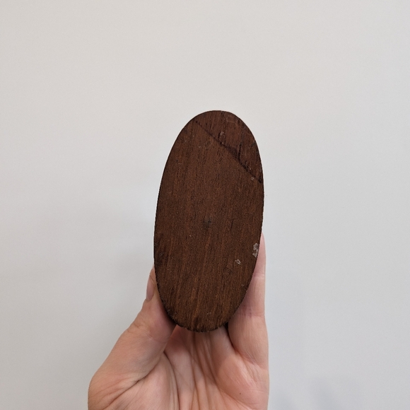 MCM teak candle holder - Picture 3 of 3